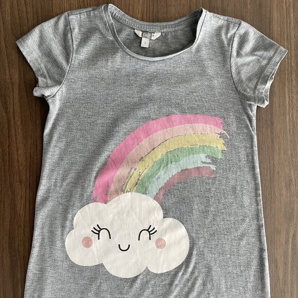 Girls 2-Pack Short-Sleeve Nightgowns (Size 7) - Picture 2 of 9